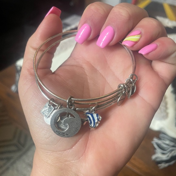 Silver Alex and Ani ocean bracelets - Picture 3 of 4
